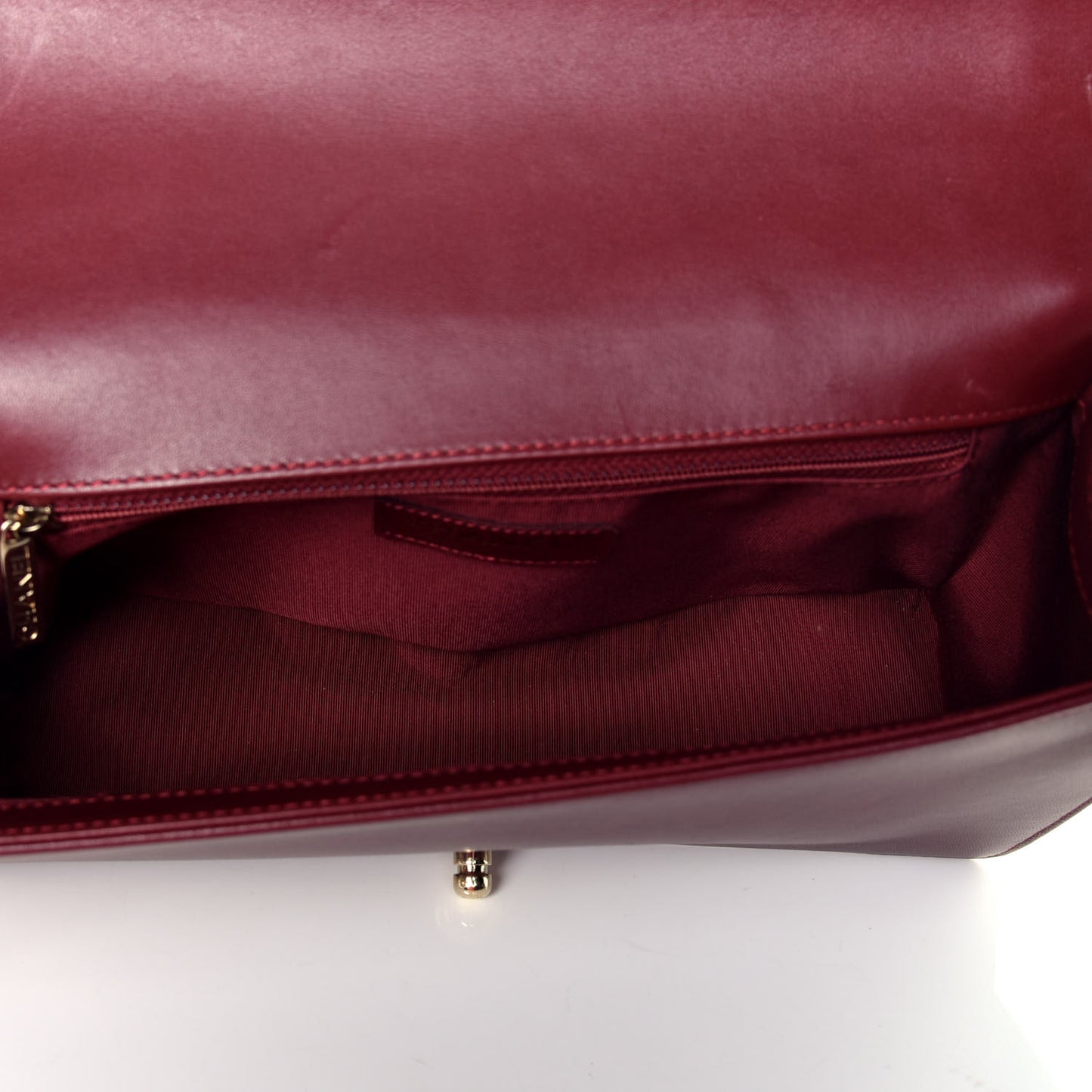 Lambskin Quilted New Medium Boy Flap Dark Red