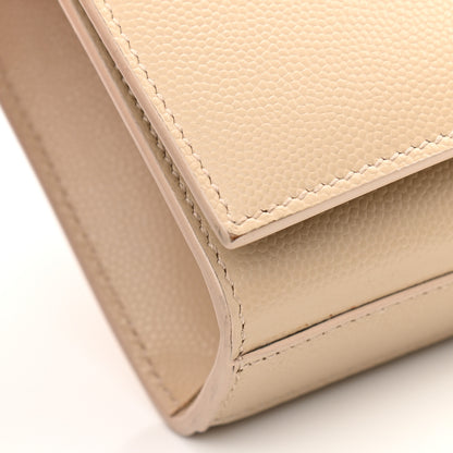 Saint Laurent Grain De Poudre Small Monogram Kate Satchel Nude Powder 11 of 15