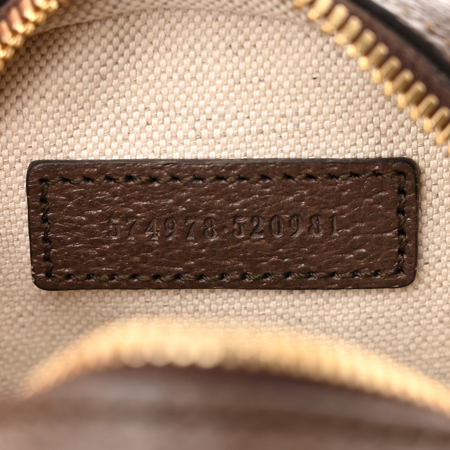 GG Supreme Monogram Equestrian Web Mini Ophidia Round Shoulder Bag Brown