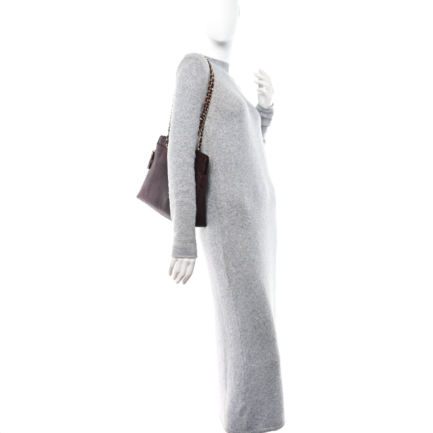 Caviar Shoulder Bag Bordeaux