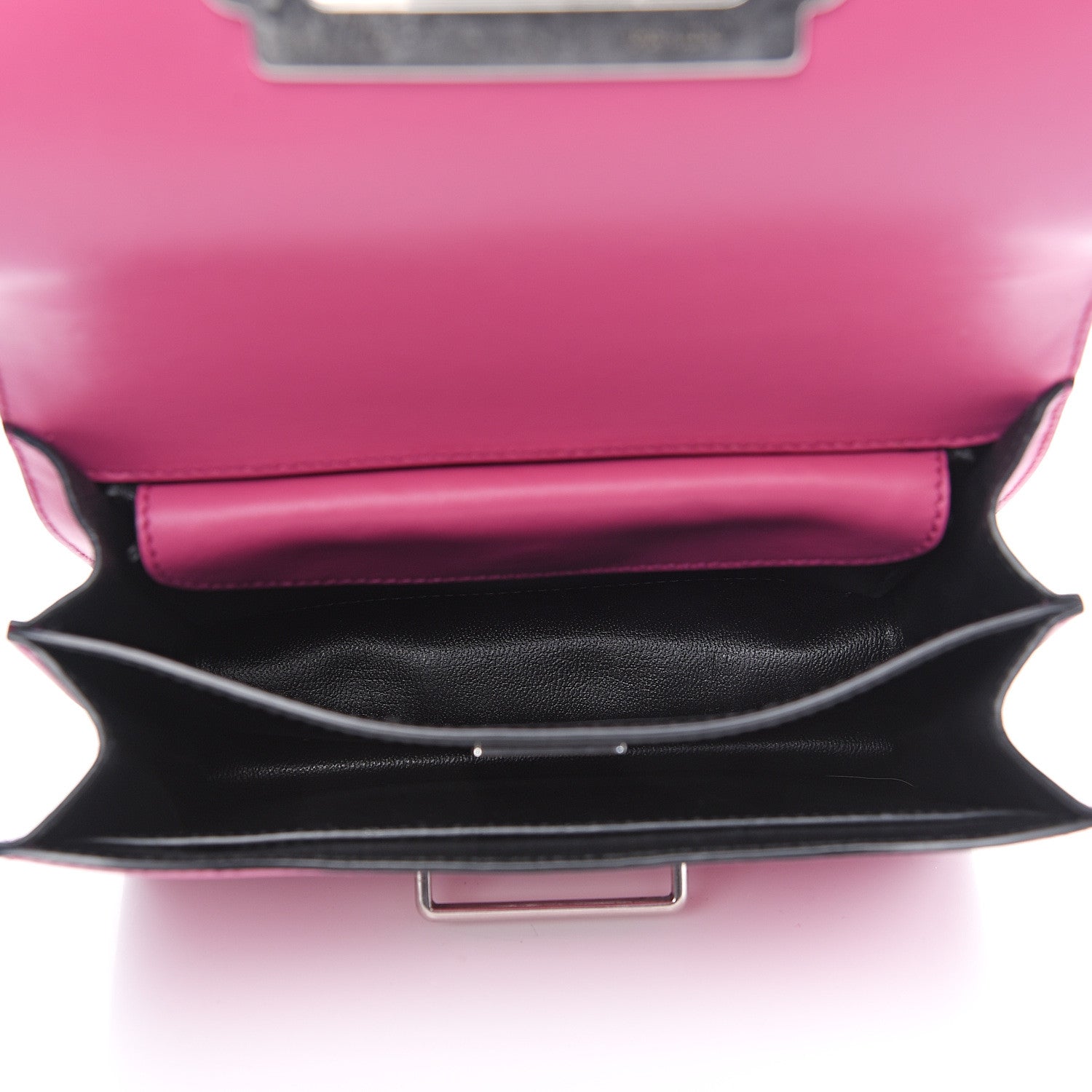 Prada City Calf Saffiano Studded Cahier Bag Fuxia Black 4 of 10