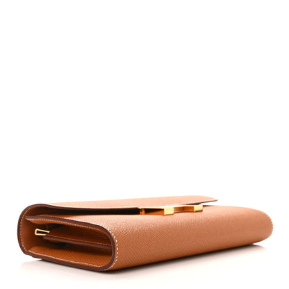 Hermes Epsom Constance Long Wallet To Go Gold 3 of 8