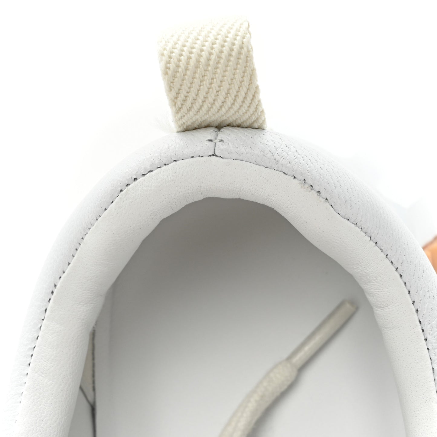 Calfskin Suede Goatskin Bouncing Sneakers 37 White