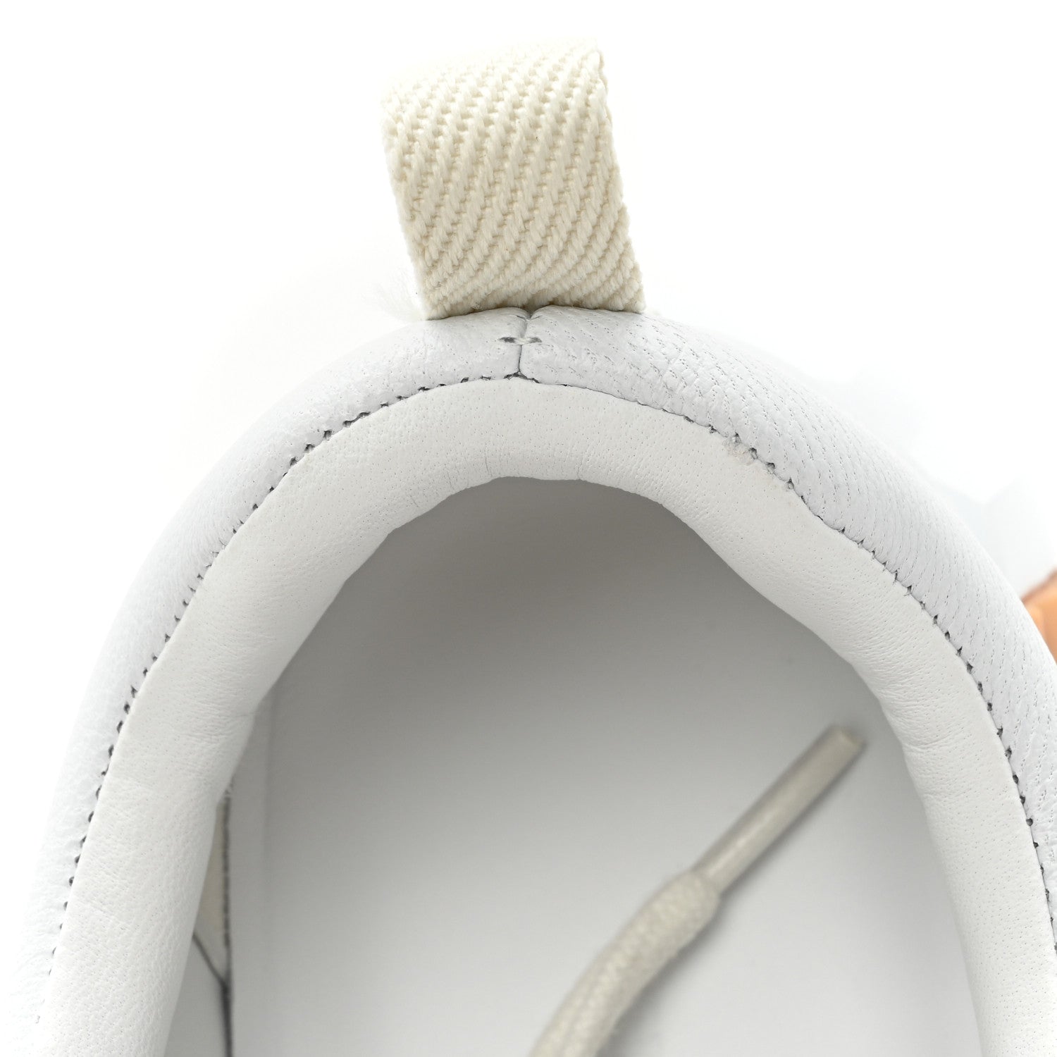 Hermes Calfskin Suede Goatskin Bouncing Sneakers 37 White 10 of 11