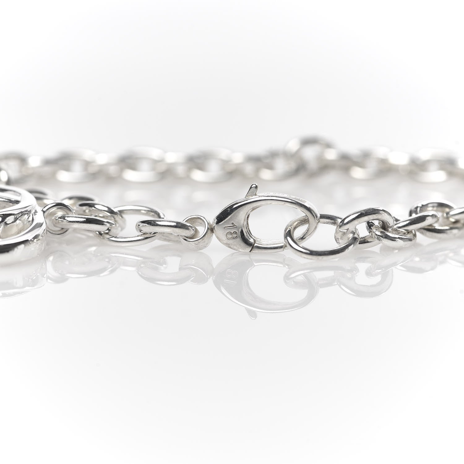 Gucci Sterling Silver Britt Charm Bracelet 5 of 6