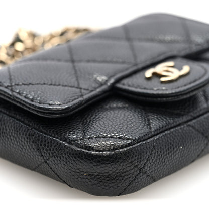 Chanel Caviar Quilted Mini Chain Belt Bag Black 9 of 10