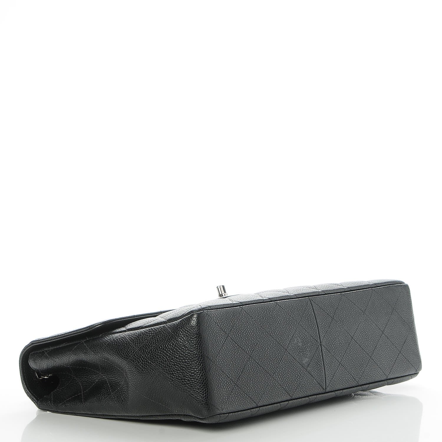 Chanel Caviar Quilted Jumbo Single Flap Black 5 of 11