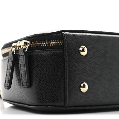 Chanel Grained Calfskin Quilted Top Handle Chain Clutch Black 9 of 10
