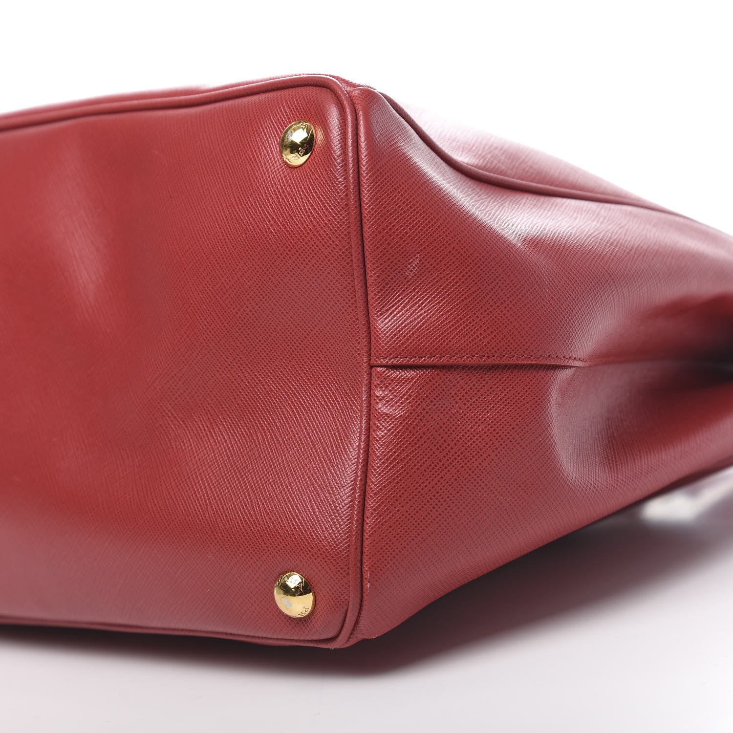 Prada Saffiano Lux Large Tote Fuoco 13 of 14