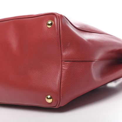 Prada Saffiano Lux Large Tote Fuoco 13 of 14