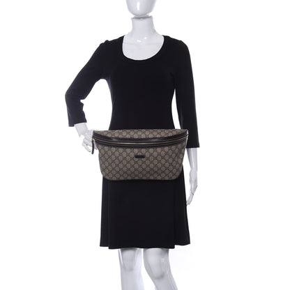 Gucci GG Supreme Monogram Belt Bag Dark Brown 2 of 10