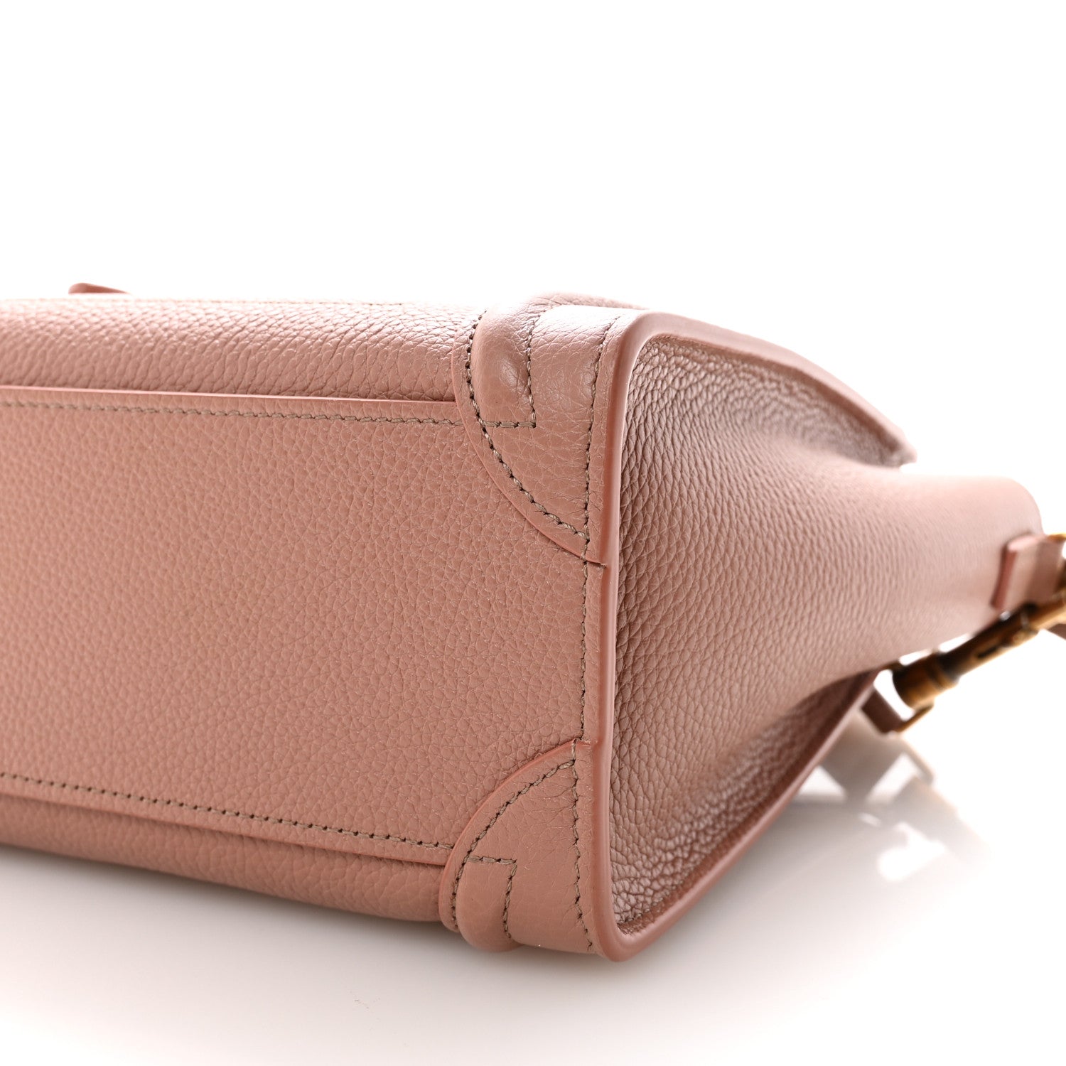 Celine Drummed Calfskin Nano Luggage Antique Rose 11 of 11