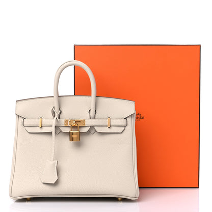 Hermes Togo Birkin 25 Craie 10 of 10