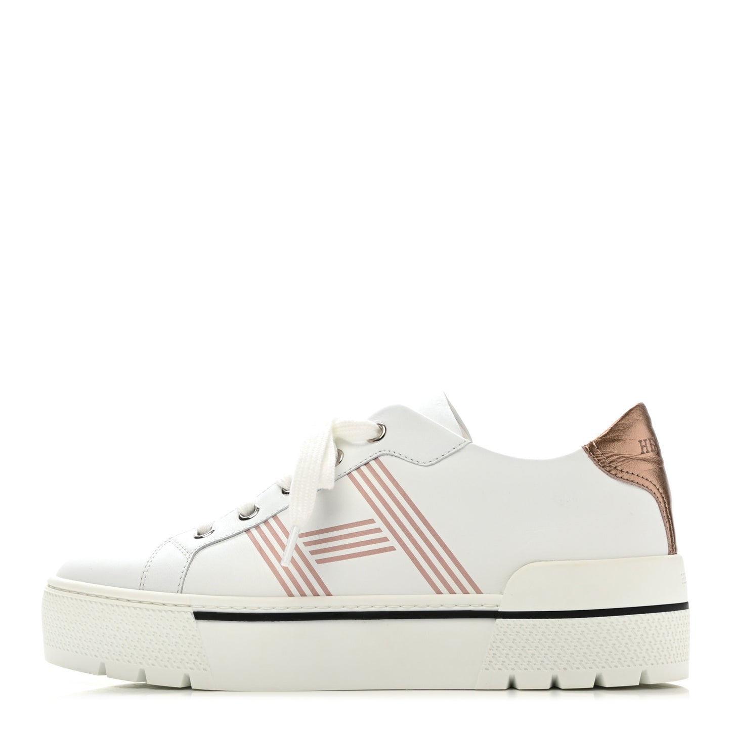 Calfskin Nappa Dare Sneakers 37 White Rose Dore