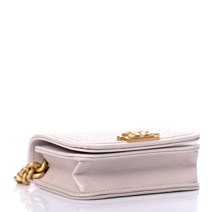 Chanel Caviar Chevron Boy Flap Waist Belt Bag Light Purple 3 of 6