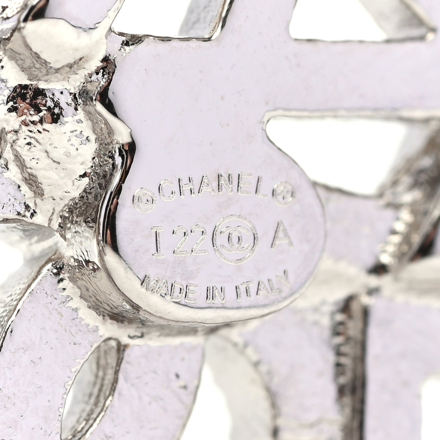Crystal CC Brooch Silver
