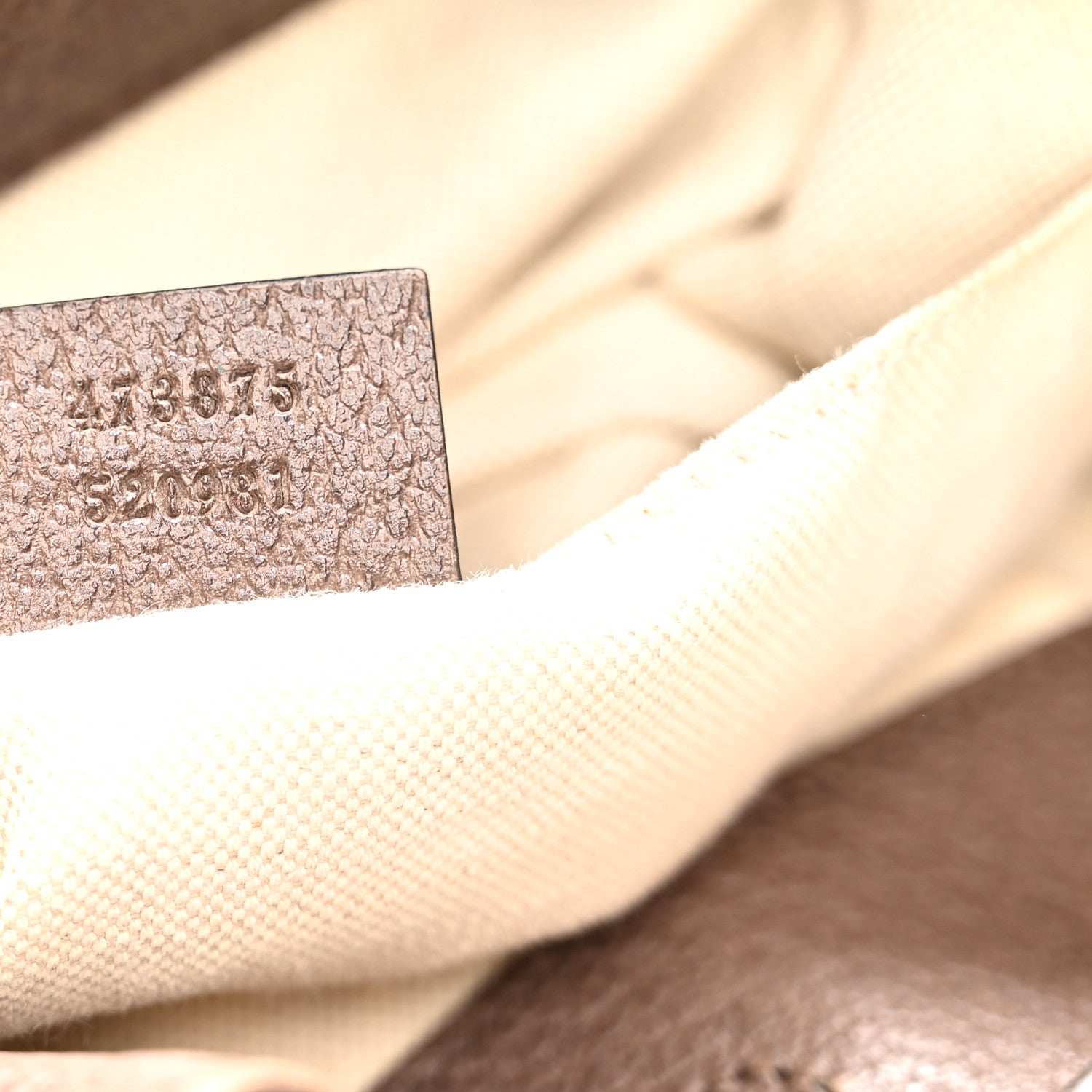 Gucci GG Supreme Monogram Neo Vintage Drawstring Bucket Backpack Beige New Acero Crop 7 of 15