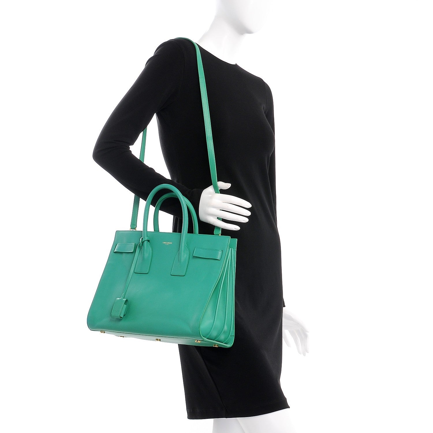 Saint Laurent Calfskin Small Sac De Jour Mint 2 of 12