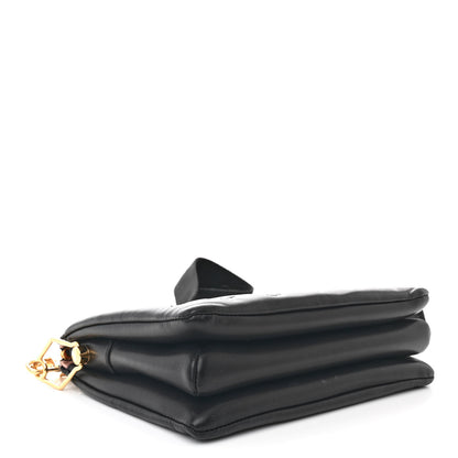 Louis Vuitton Lambskin Embossed Monogram Coussin PM Black 4 of 12