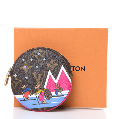 Louis Vuitton Monogram 2018 Christmas Animation Round Coin Purse 7 of 7