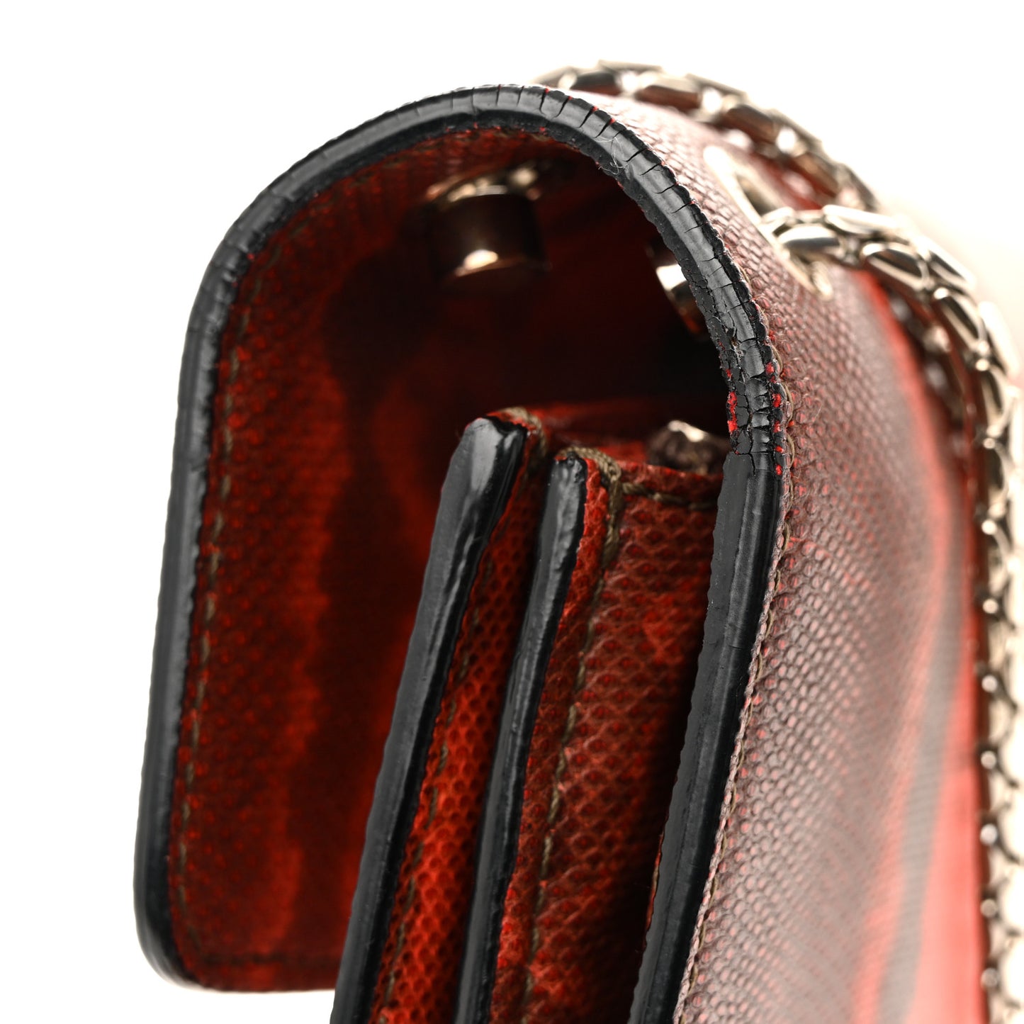 Karung Serpenti Forever Large Shoulder Bag Red