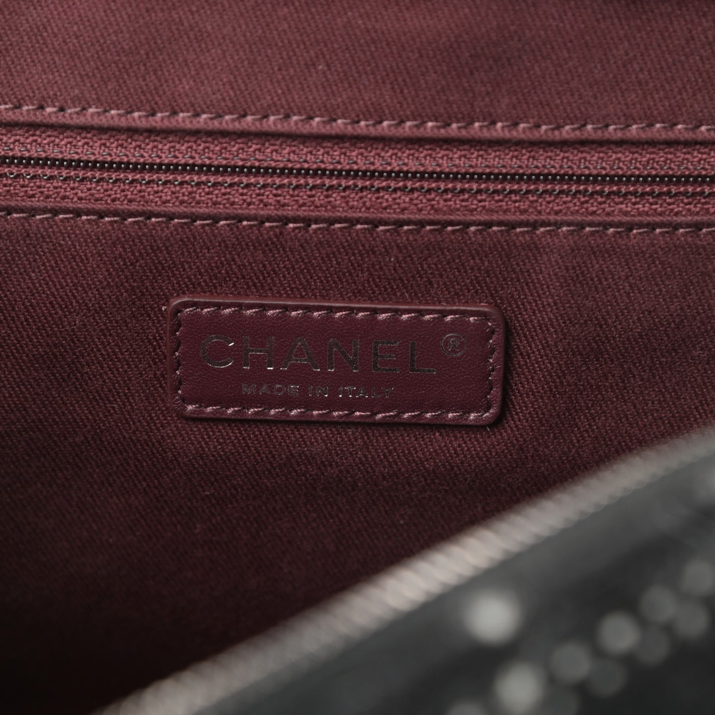 Aged Calfskin Tweed Jumbo New Portobello Flap Black