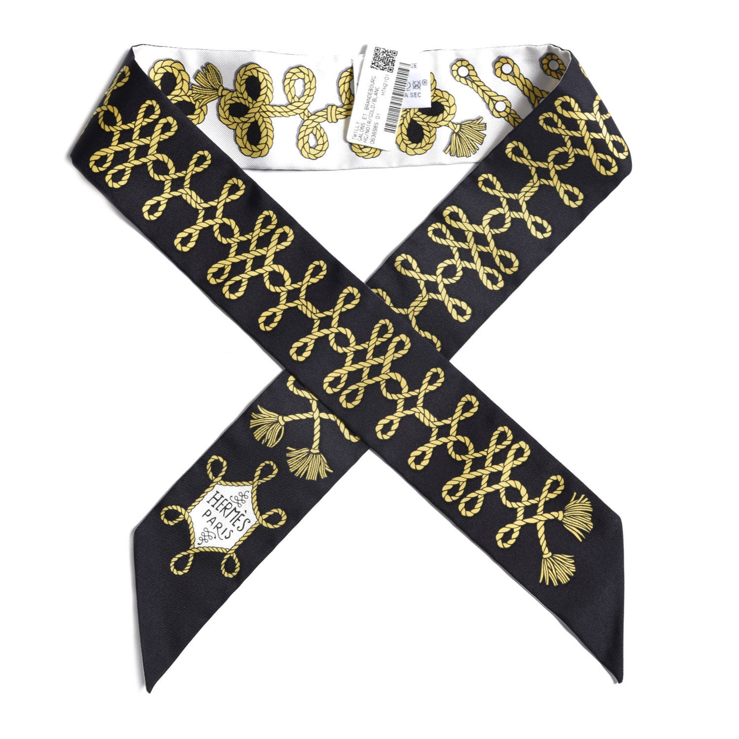Silk Galons Et Brandebourg Twilly Black Gold White