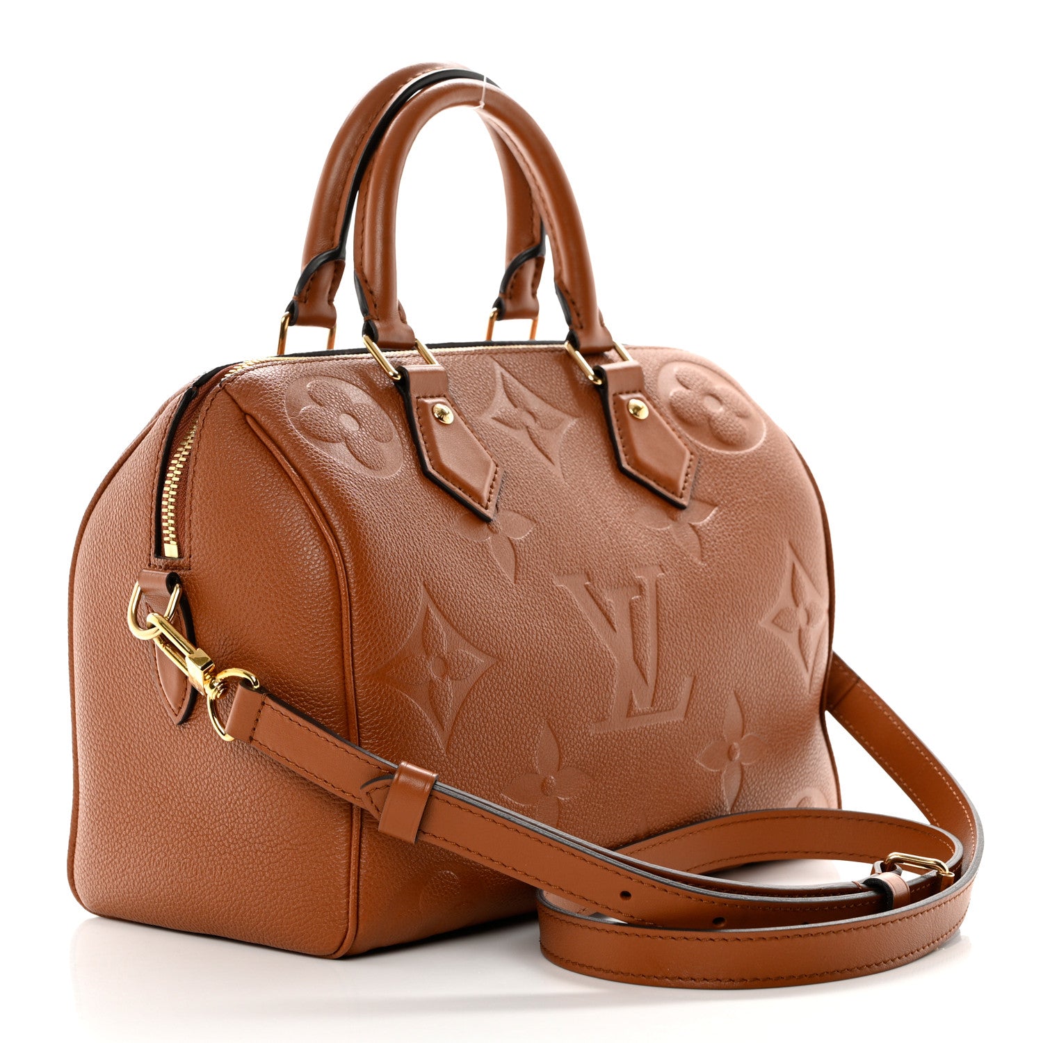 Louis Vuitton Empreinte Monogram Giant Speedy Bandouliere 25 Cognac 3 of 11