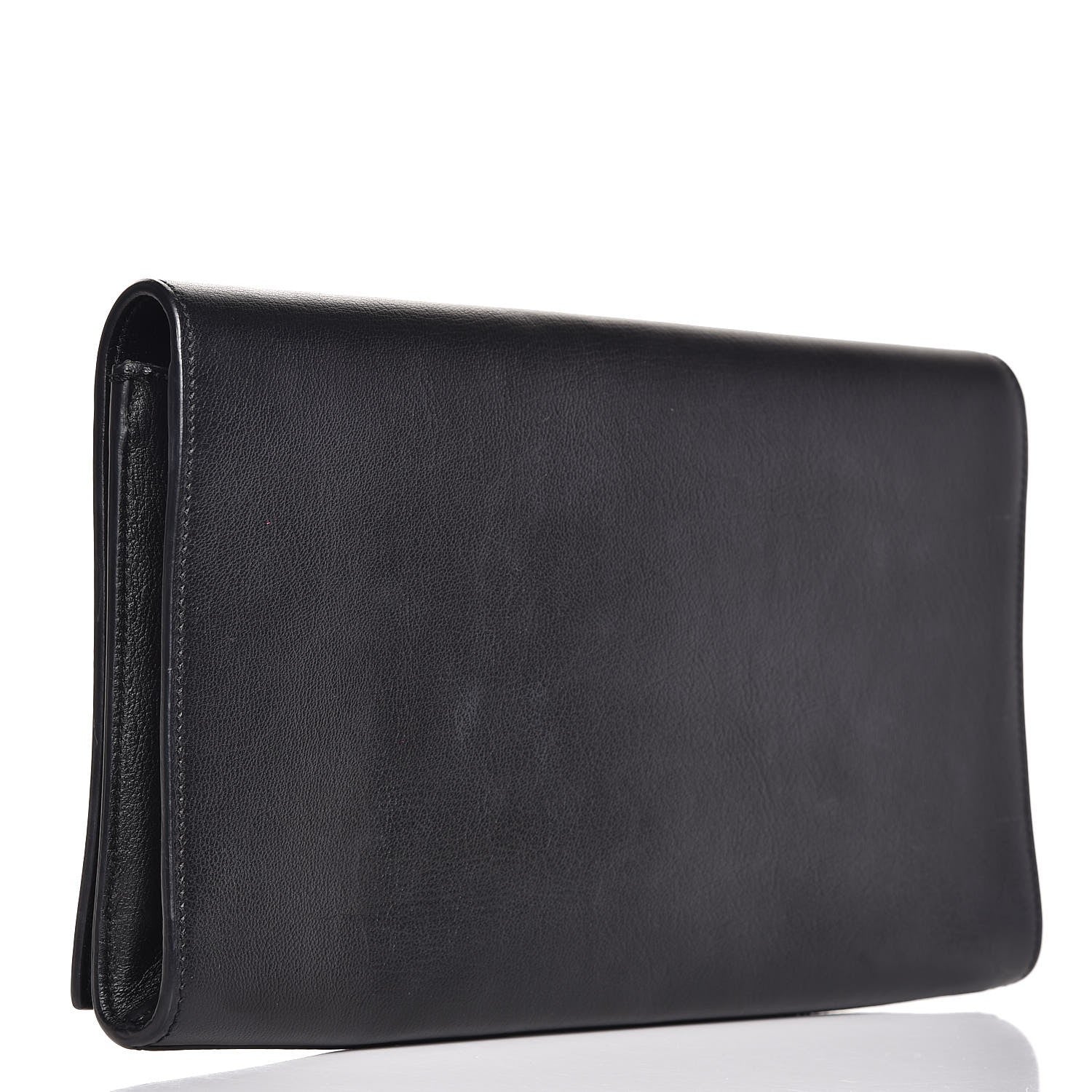 Saint Laurent Calfskin Monogram Large Belle De Jour Clutch Black 3 of 8