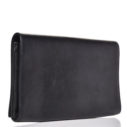 Saint Laurent Calfskin Monogram Large Belle De Jour Clutch Black 3 of 8