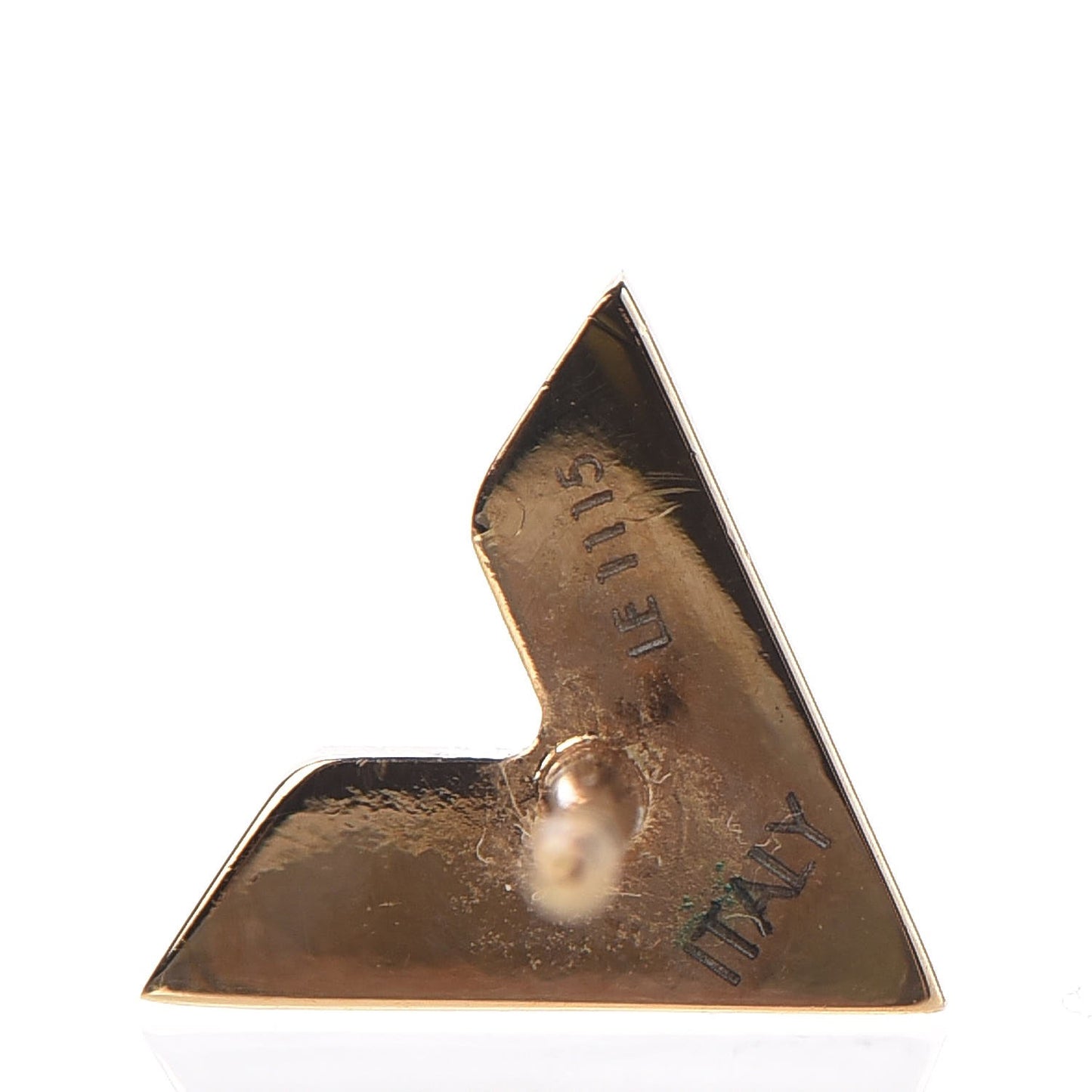 Brass Essential V Stud Earrings Gold