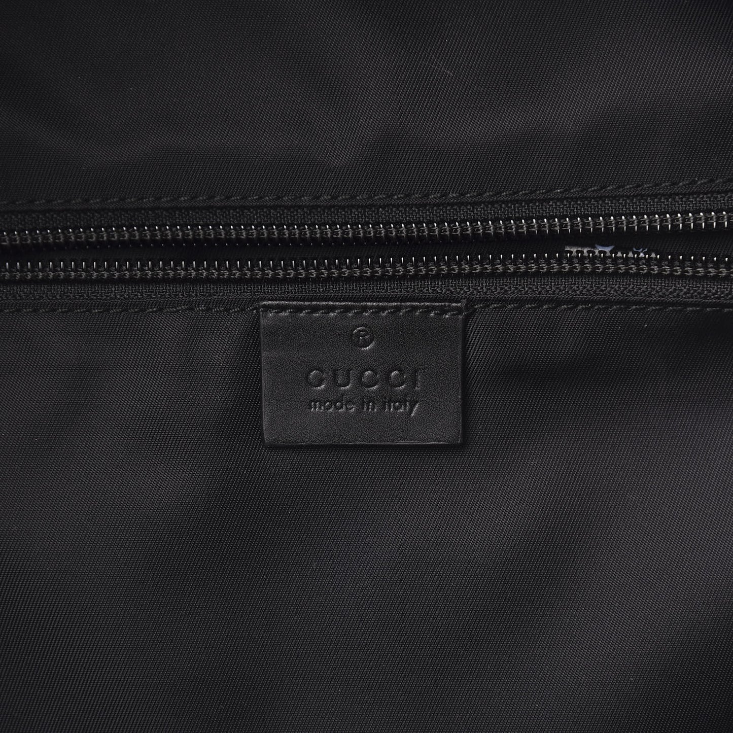 Techno Canvas Appia Calfskin Web Tote Backpack Black