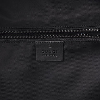 Gucci Techno Canvas Appia Calfskin Web Tote Backpack Black 5 of 9