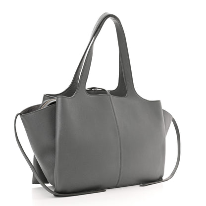 Celine Baby Grained Calfskin Medium Tri-Fold Bag Grey 3 of 15