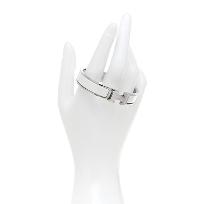Hermes Enamel Narrow Clic Clac H Bracelet PM White 2 of 5