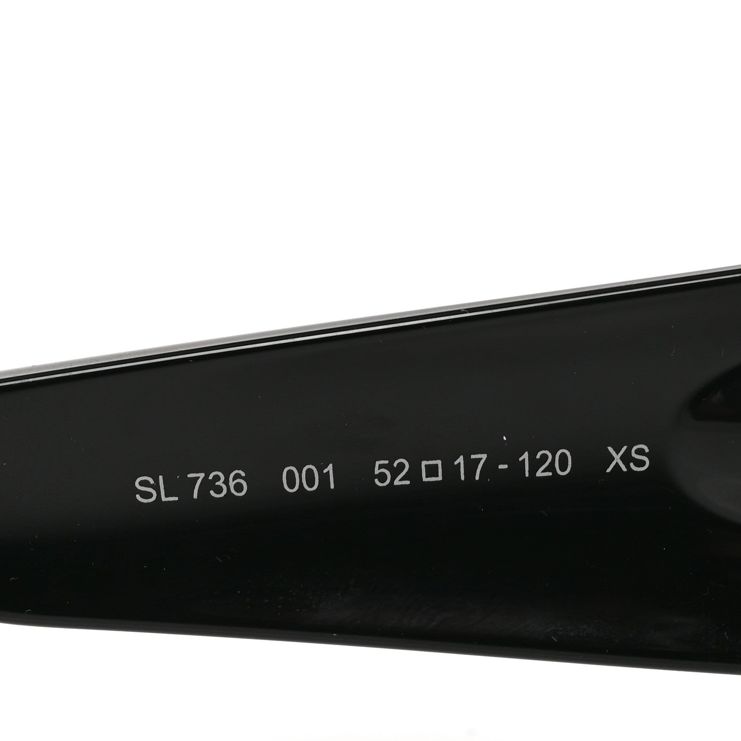 Saint Laurent Acetate Oval Sunglasses SL736 Black 7 of 8