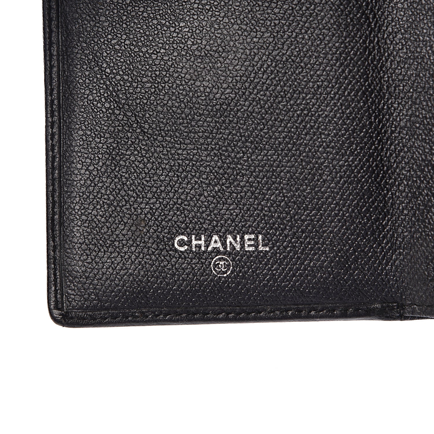 Chanel Grained Calfskin CC Button Flap Wallet Black 6 of 13