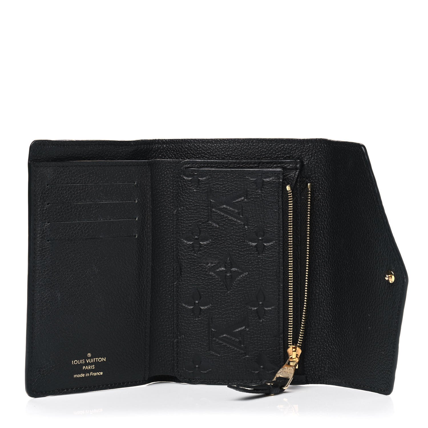 Louis Vuitton Empreinte Compact Curieuse Wallet Black 4 of 5