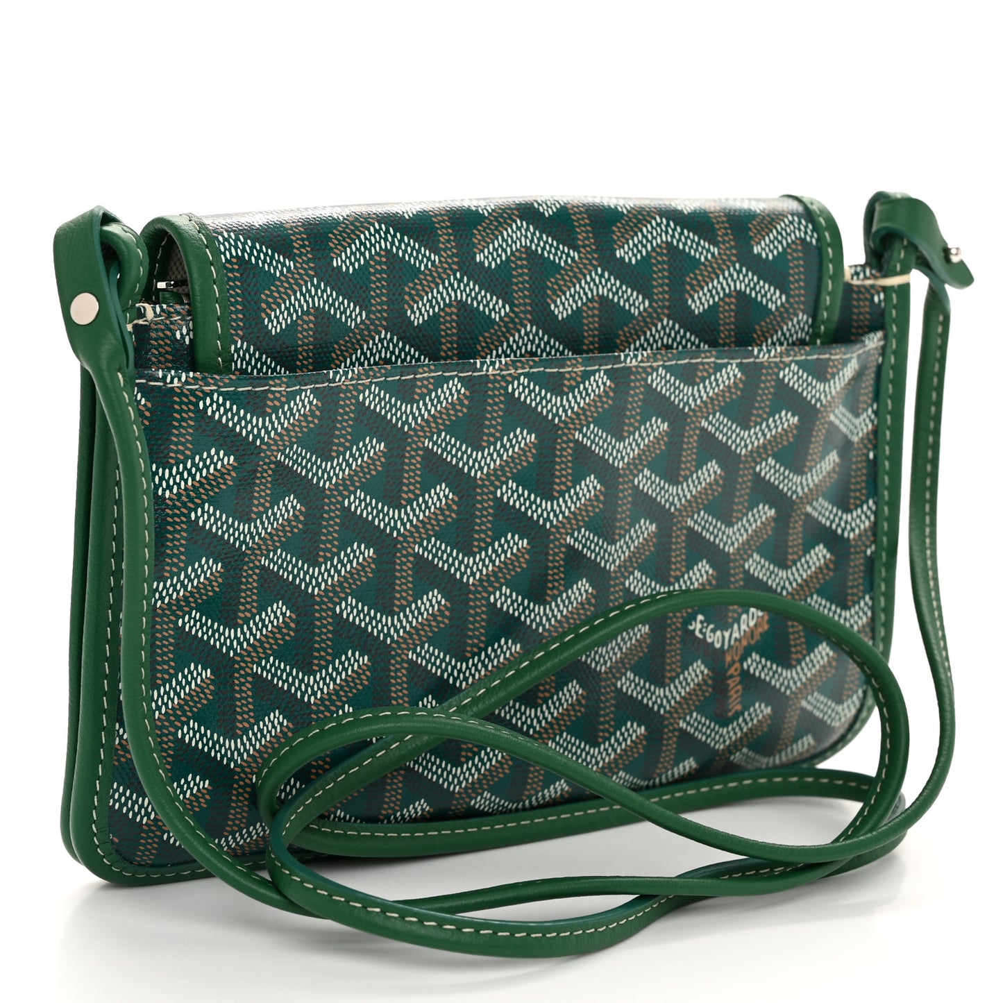 Goyardine Plumet Wallet Clutch Green