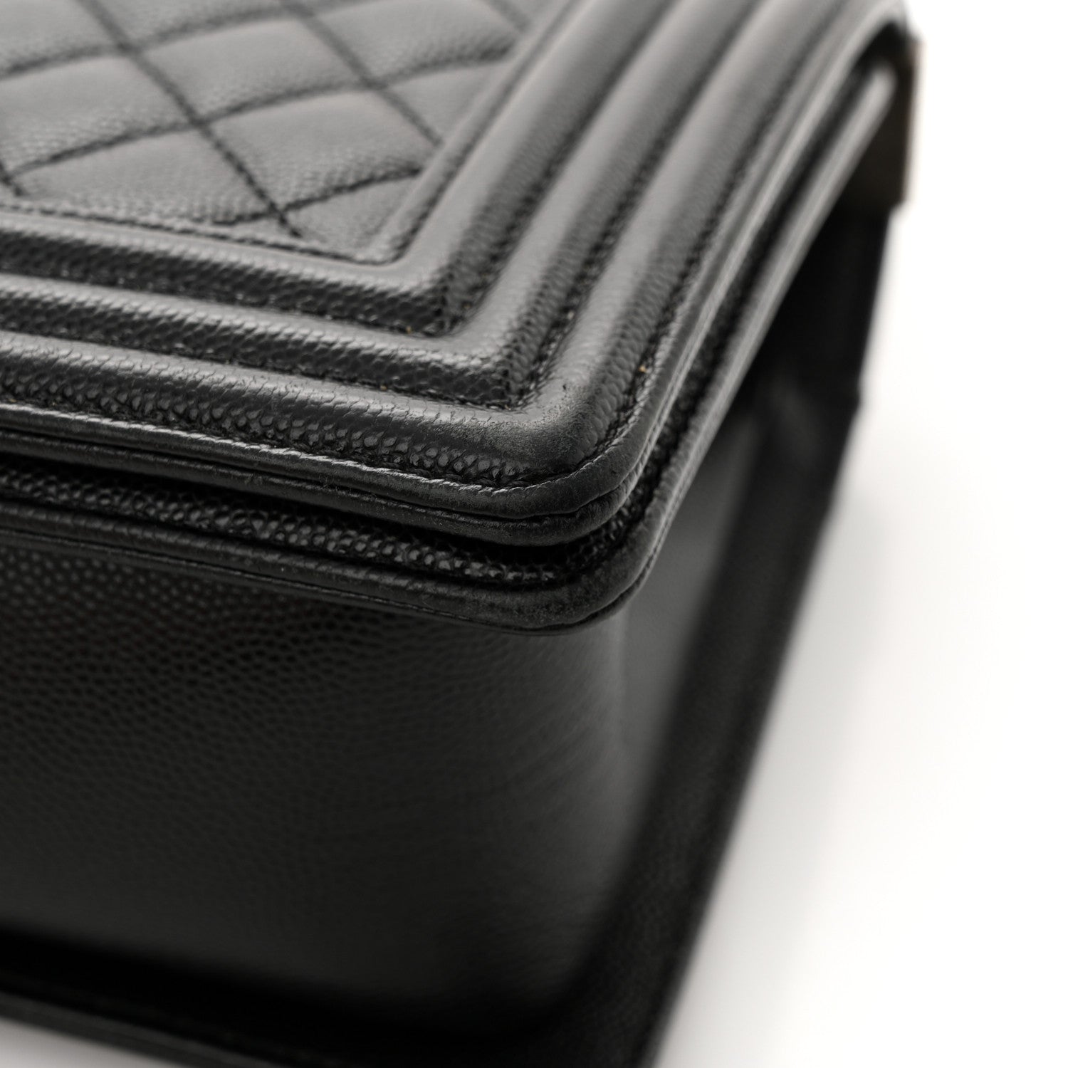 Chanel Caviar Quilted Medium Boy Flap Black 13 of 14