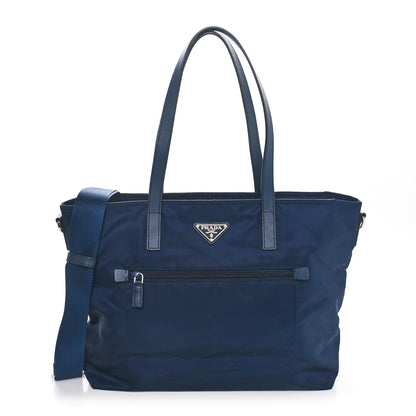 Prada Tessuto Nylon Saffiano Tote Baltico 1 of 9