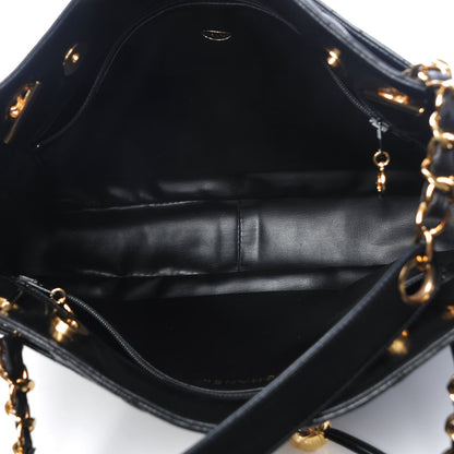 Chanel Lambskin Quilted Shoulder Bag Black 5 of 9