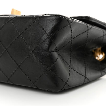 Chanel Aged Calfskin Quilted 2.55 Reissue Mini Flap Black 11 of 13