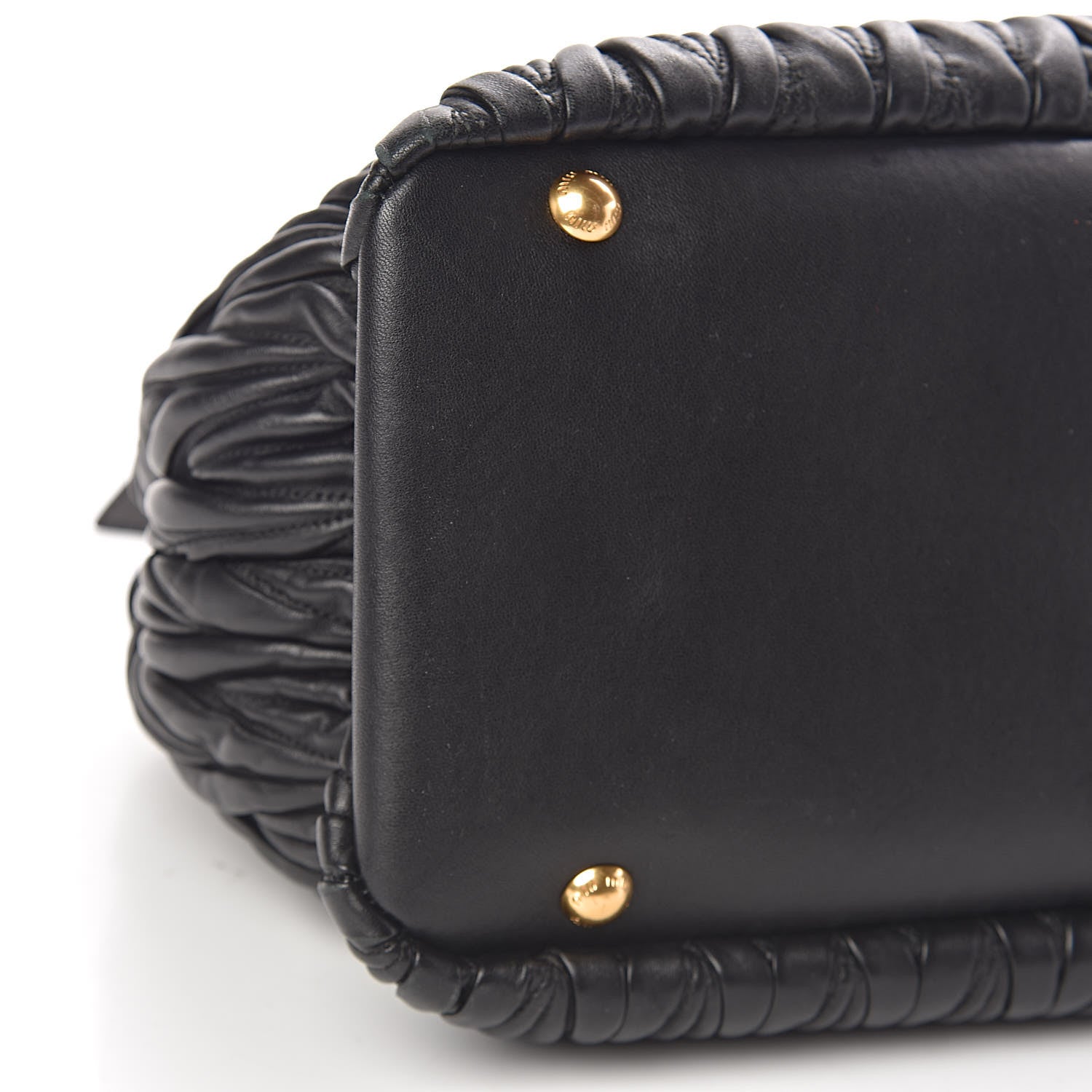 Miu Miu Nappa Matelasse Tote Black 8 of 9