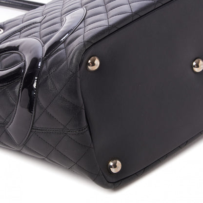 Chanel Calfskin Quilted Large Cambon Tote Black 5 of 9