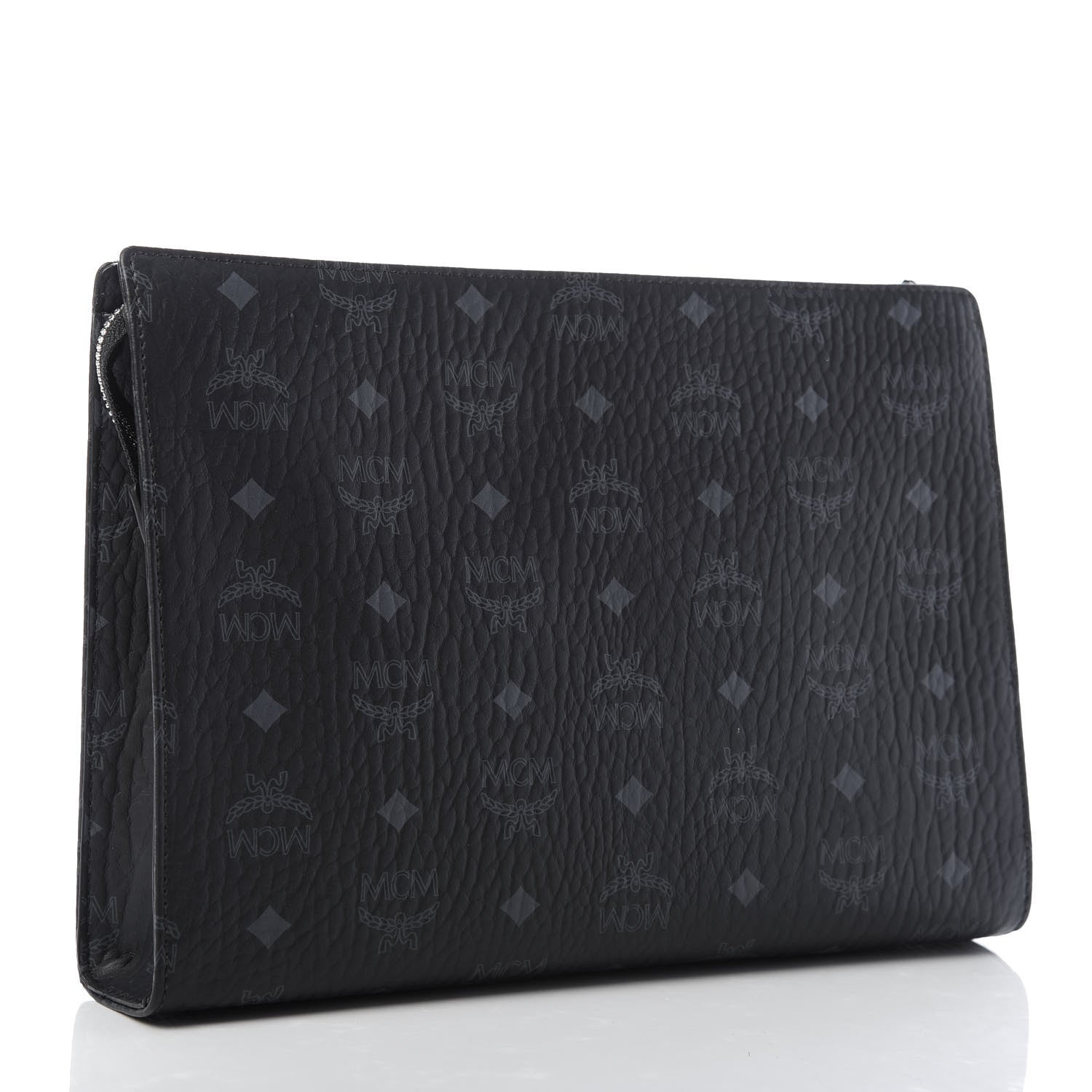 MCM Visetos Zip Pouch Black 3 of 10