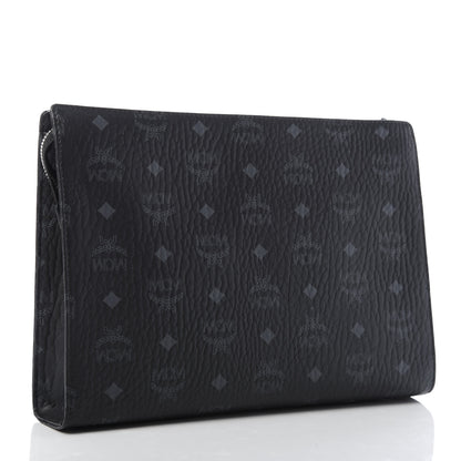 MCM Visetos Zip Pouch Black 3 of 10