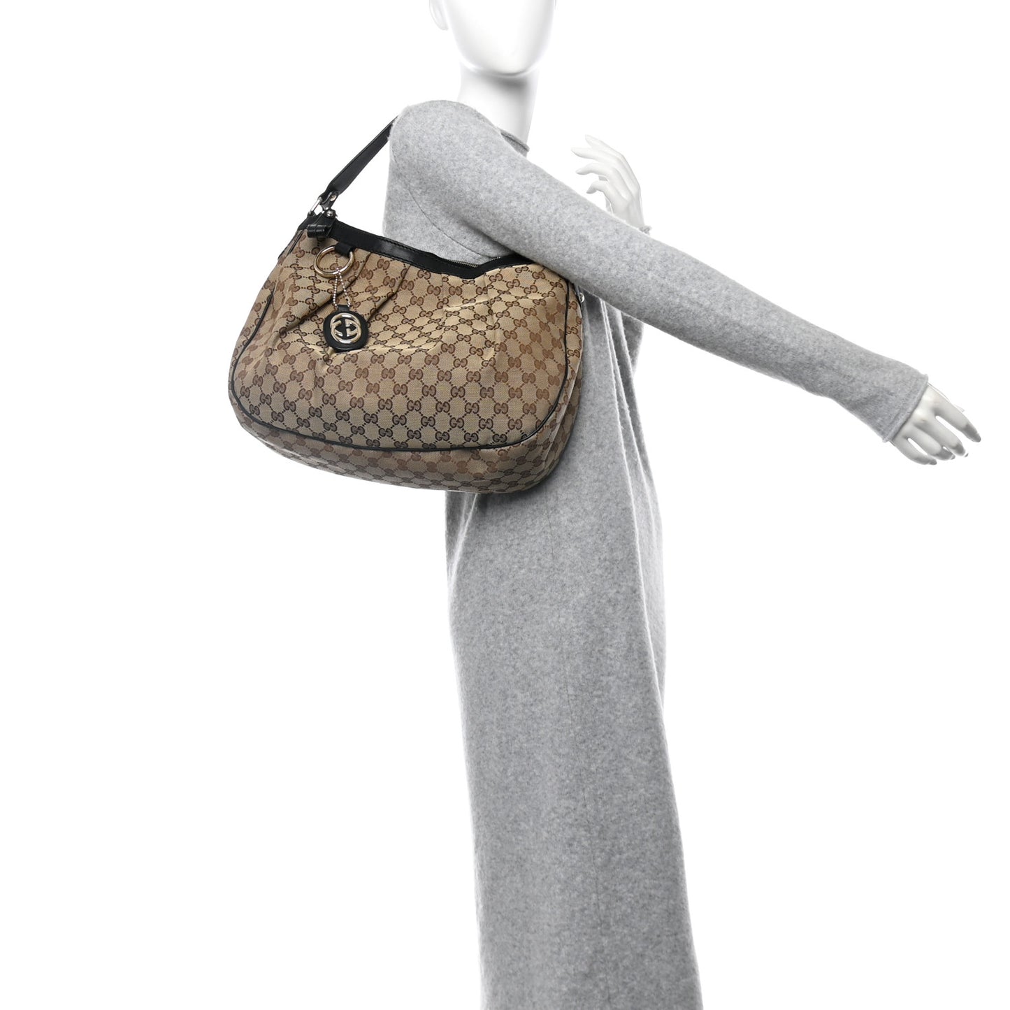 Monogram Medium Sukey Hobo Dark Brown