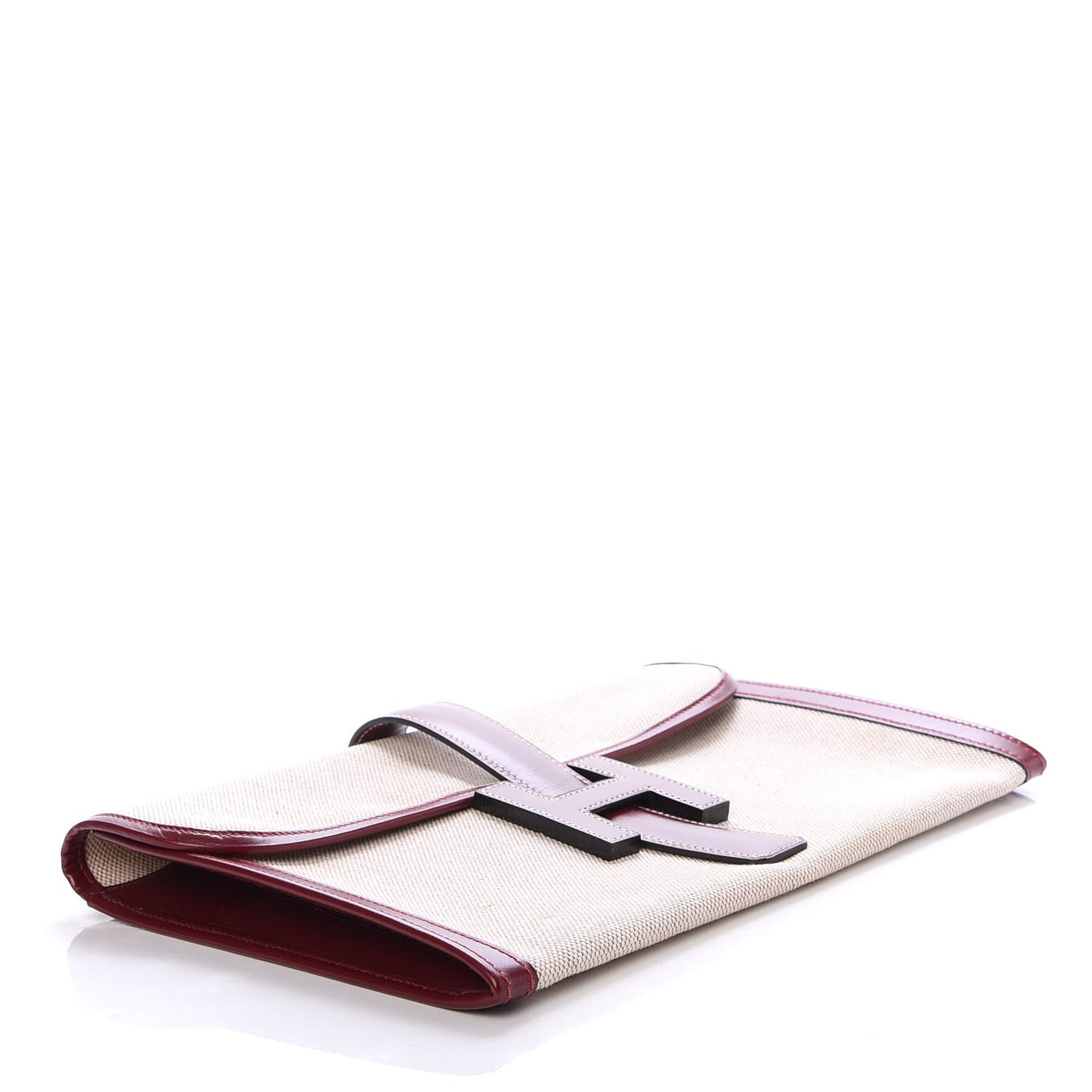 Box Toile Jige PM Clutch Rouge H