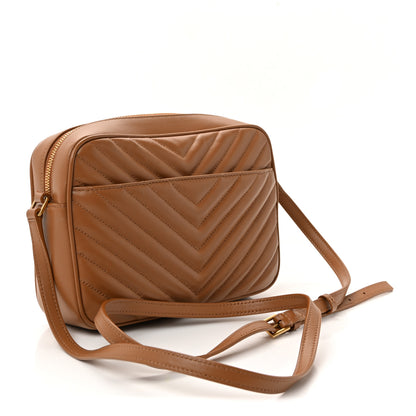 Saint Laurent Calfskin Matelasse Monogram Lou Camera Bag Cinnamon 5 of 19